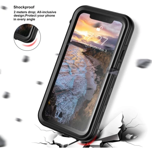 Водонепроницаемый ударопрочный чехол Redpepper Dot+ Series для iPhone XR Clear Black