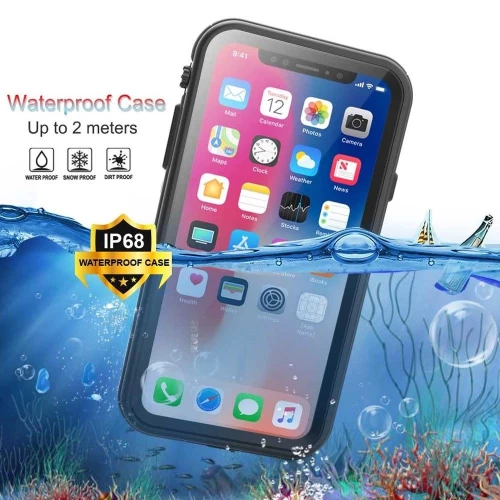 Водонепроницаемый ударопрочный чехол Redpepper Dot+ Series для iPhone XR Clear Black