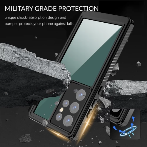 Противоударный и водонепроницаемый чехол Redpepper FS Series Black для Samsung Galaxy S23 Ultra