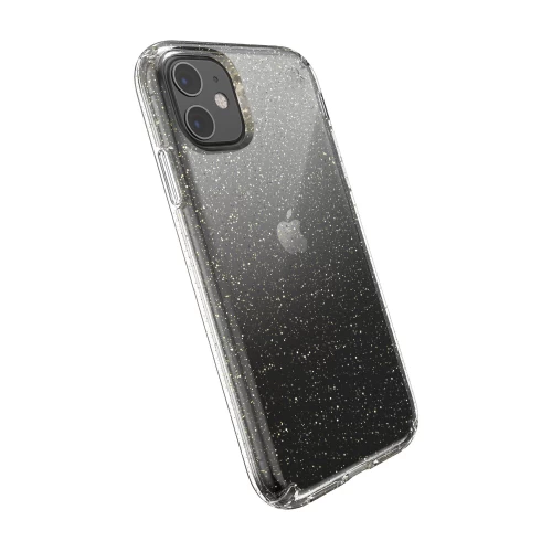 Ударопрочный чехол Speck Presidio Clear + Gold Glitter для iPhone 11